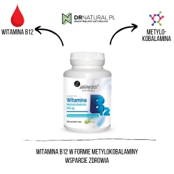 Aliness - Witamina B12 Methylcobalamin - 100 kapsułek